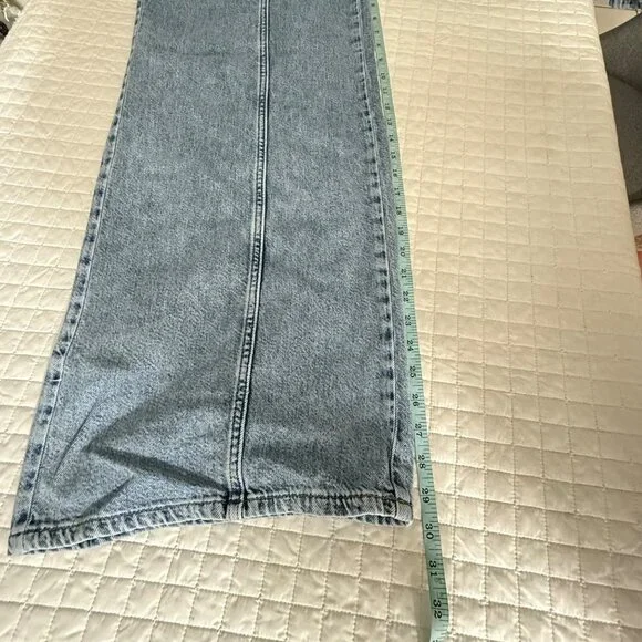 Vintage Lee Workwear Womens Wide-Leg Denim Jeans, Size 30, High-Waist Relax Fit - Picture 10 of 10